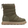 Hunter Women's Maribel Lug Sole Insulated Waterproof Snow Booties 9 Medium Green