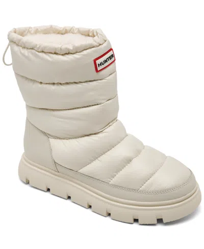 Hunter Maribel Waterproof Snow Boot In White