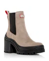 Hunter Women's Miana Waterproof Casual Booties From Finish Line In Dark Natural