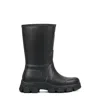 Hunter Women's Micah Lug Sole Waterproof Rain Boots 10 Black