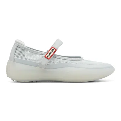 Hunter Women's Mire Casual Mesh Mary Janes 11 Light Gray