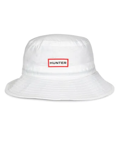 Hunter Women's Nylon Packable Bucket Hat In White