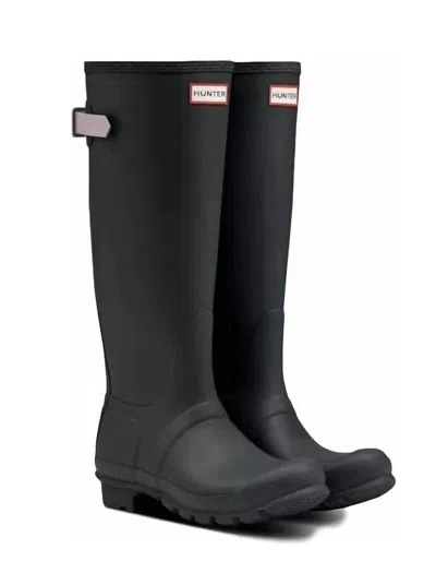 Hunter Women's Original Back Adjustable Rain Boots In Firth / Atlantis