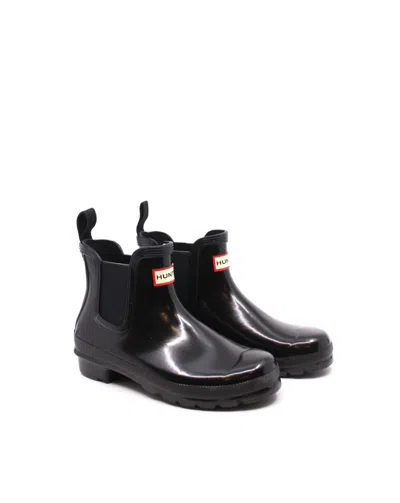 Hunter Women's Original Chelsea Boot In Black Gloss