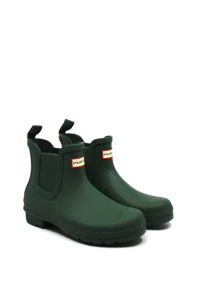 Hunter Women's Original Chelsea Boot In  Green