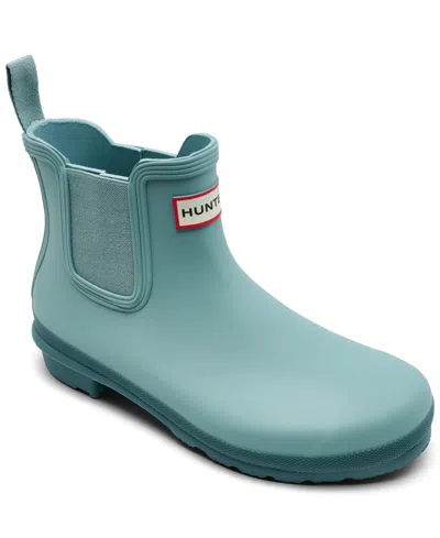 Hunter Women's Original Chelsea Boots From Finish Line In Light Green