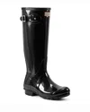 Hunter Original Tall Gloss Rain Boot In Multi