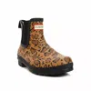 Hunter Women's Original Chelsea Leopard Rain Boot In Rich Tan/saddle/black In Multi