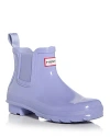Hunter Original Gloss Waterproof Chelsea Boot In Drifting Tide