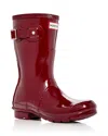 Hunter Boots In Dark Red