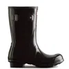 Hunter Women's Original Short Gloss Rain Boots 11 Black