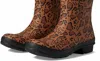 Hunter Women's Original Short Leopard Print Boots In Rich Tan/saddle/black In Multi