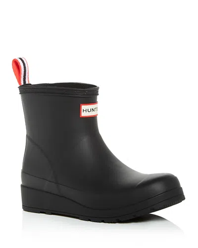 HUNTER WOMEN'S ORIGINAL SHORT PLAY WEDGE RAIN BOOTS,WFS2020RMA