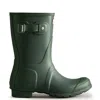 Hunter Original Short Waterproof Rain Boot In Green