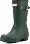 Hunter Original Short Waterproof Rain Boot In Green
