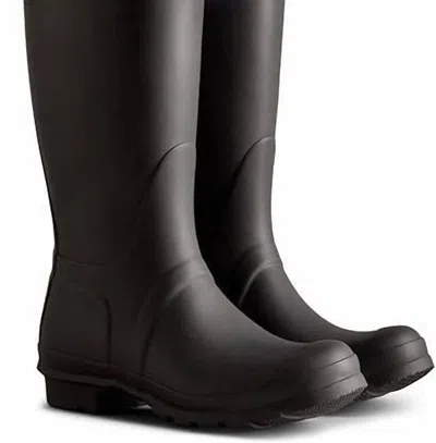 Hunter Women's Original Tall Colour Block Boot In Black/tempered Mauve
