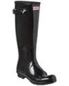 Hunter Original High Gloss Waterproof Boot In Black