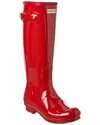 Hunter Stivali Original Tall Gloss Red In Red