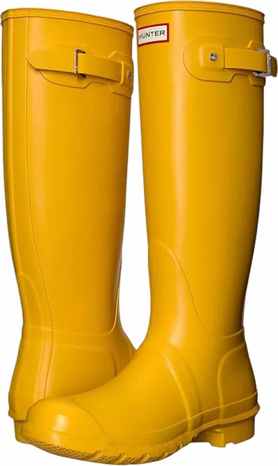 Hunter Original Tall Womens Wellies In Yellow