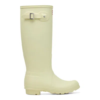 Hunter Women's Original Tall Rain Boots 11 Yellow In Neutral