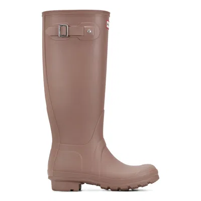 HUNTER Women's Original Tall Rain Boots 5 Light Brown