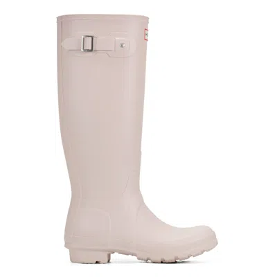 Hunter Women's Original Tall Rain Boots 7 Light Natural In Neutral