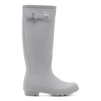 Hunter Women's Original Tall Rain Boots 8 Light Gray