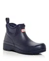 Hunter Women's Play Chelsea Rain Booties In Dark Blue