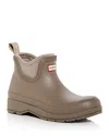 Hunter Neoprene Cuff Waterproof Chelsea Rain Boot In Medium Natural