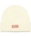 Hunter Women's Play Essential Cuffed Logo Beanie In White