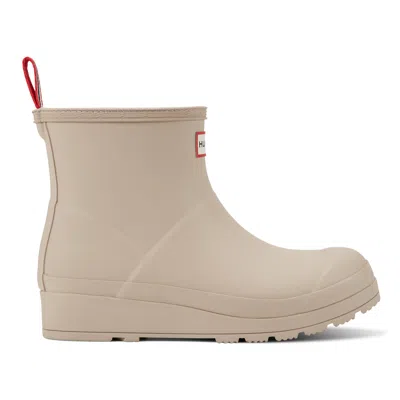 Hunter Women's Play™ Insulated Vegan Shearling Short Rain Boots 10 Light Natural In Neutral