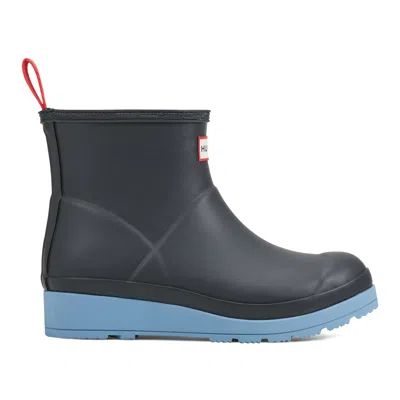 Hunter Women's Play™ Insulated Vegan Shearling Short Rain Boots 5 Dark Blue