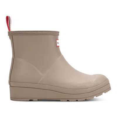 Hunter Women's Play™ Insulated Vegan Shearling Short Rain Boots 5 Medium Natural In Brown