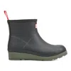 Hunter Women's Play™ Insulated Vegan Shearling Short Rain Boots 9 Black/green