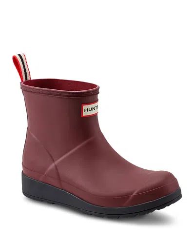 Hunter Women's Play Short Rain Boots In Red