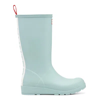 Hunter Women's Play™ Tall Logo Rain Boots 11 Light Blue