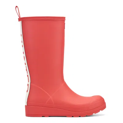 Hunter Women's Play™ Tall Logo Rain Boots 11 Medium Red