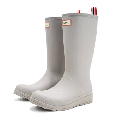 Hunter Women's Play Tall Rain Boots In Zinc In Gray