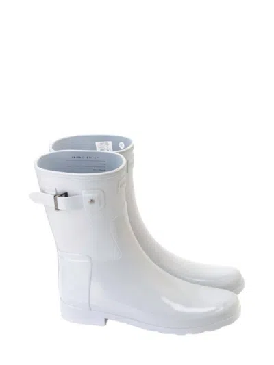 Hunter Women's Refined Short Gloss Duo Rain Boot In Stormy Grey