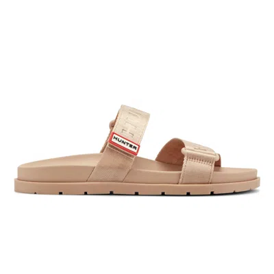 Hunter Women's Rylee Casual Slip-on Dual Strap Sandal 11 Medium Natural In Neutral