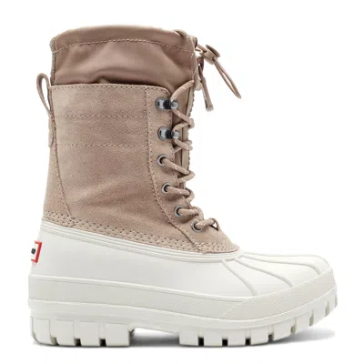 Hunter Skylar Waterproof Duck Boot In Neutral