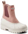 Hunter Women's Sutton Waterproof Casual Booties From Finish Line In Ivory
