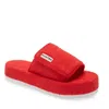 Hunter Women's Terry Towelling Beach Slide In  Red