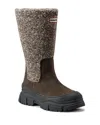 Hunter Tisha Lug Sole Waterproof Snow Boot In Medium Gray