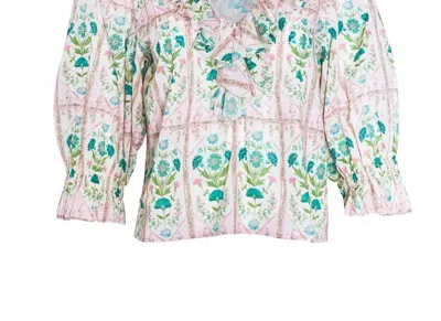 Hunter Women's Trellis Imogen Top In Pink In White