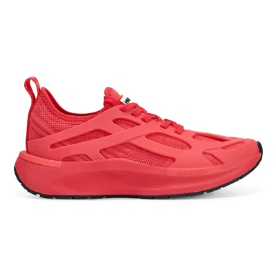 HUNTER Women's Tulip Lace-up Casual Sneakers 9 Dark Red