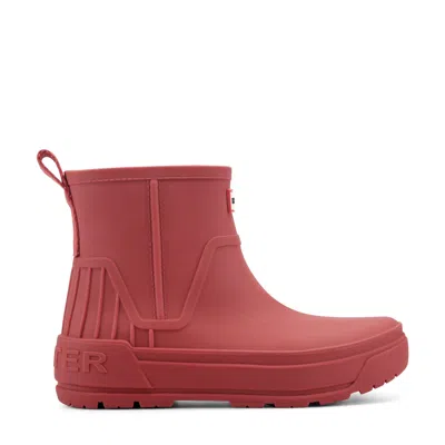 Hunter Women's Wales Waterproof Rain Booties 5 Medium Red