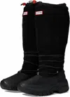 Hunter Women's Wanderer Tall Sherpa Snow Boots In Black In Black