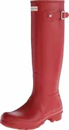 Hunter Women's Original Tall Snow Rain Waterproof Boots In Red In Red