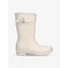 Hunter Womens Original Short Rubber Wellington Boots B In Bone